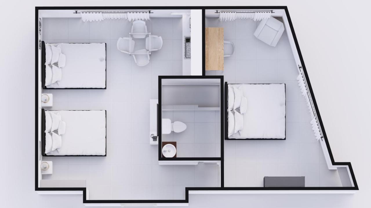 Suíte Família Premium de 1 Quarto com Cozinha