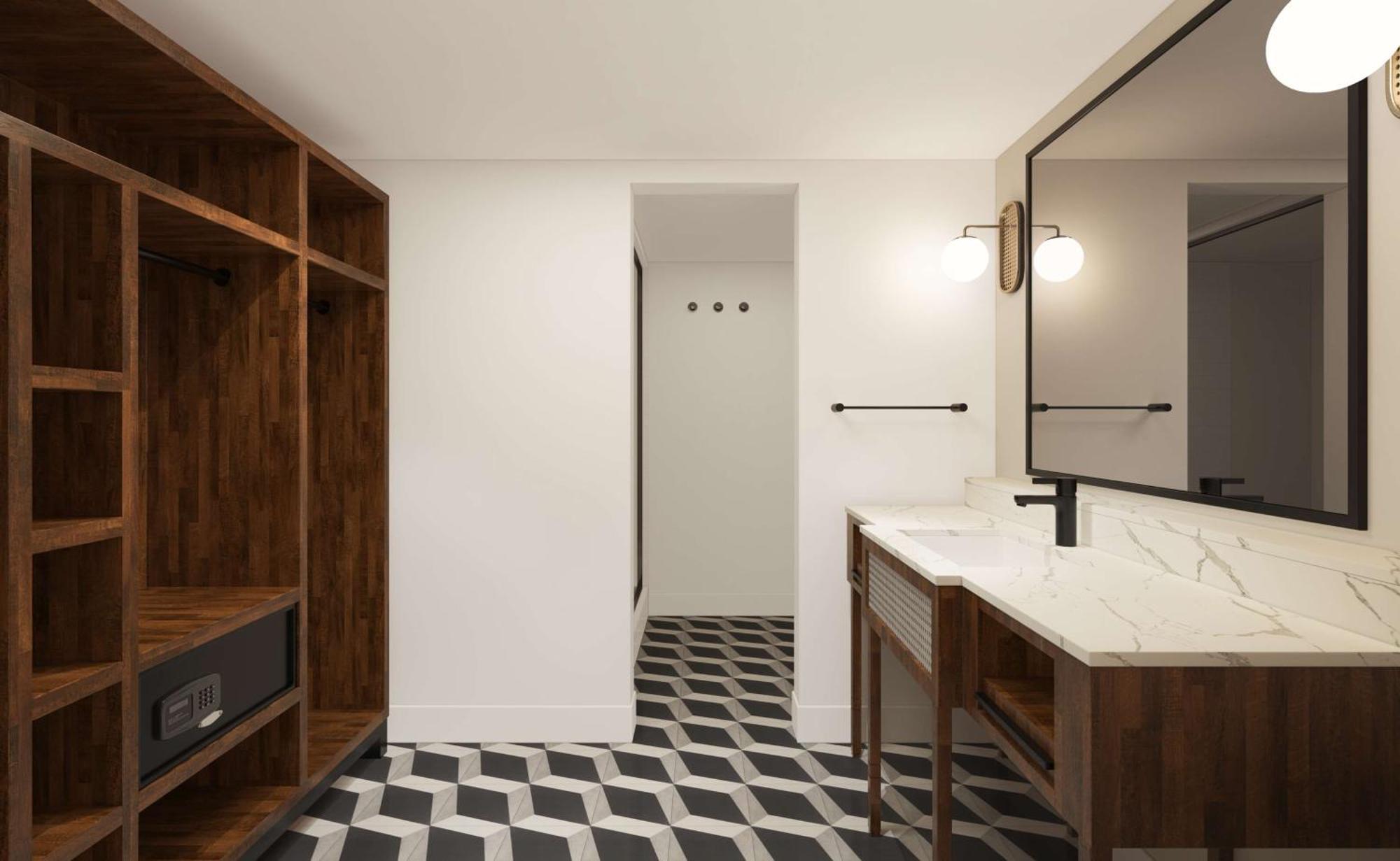 Kamer met Kingsize Bed en Uitzicht op het Zwembad