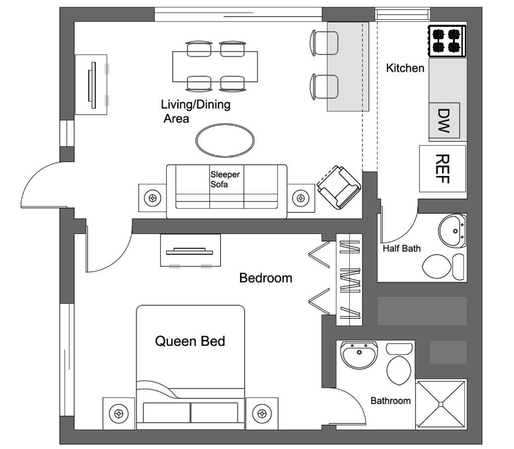 Deluxe One-Bedroom Apartment with Ocean View