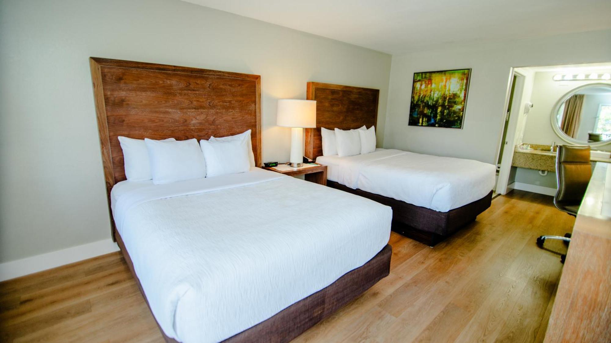 Kamer met 2 Queensize Bedden - Rookvrij