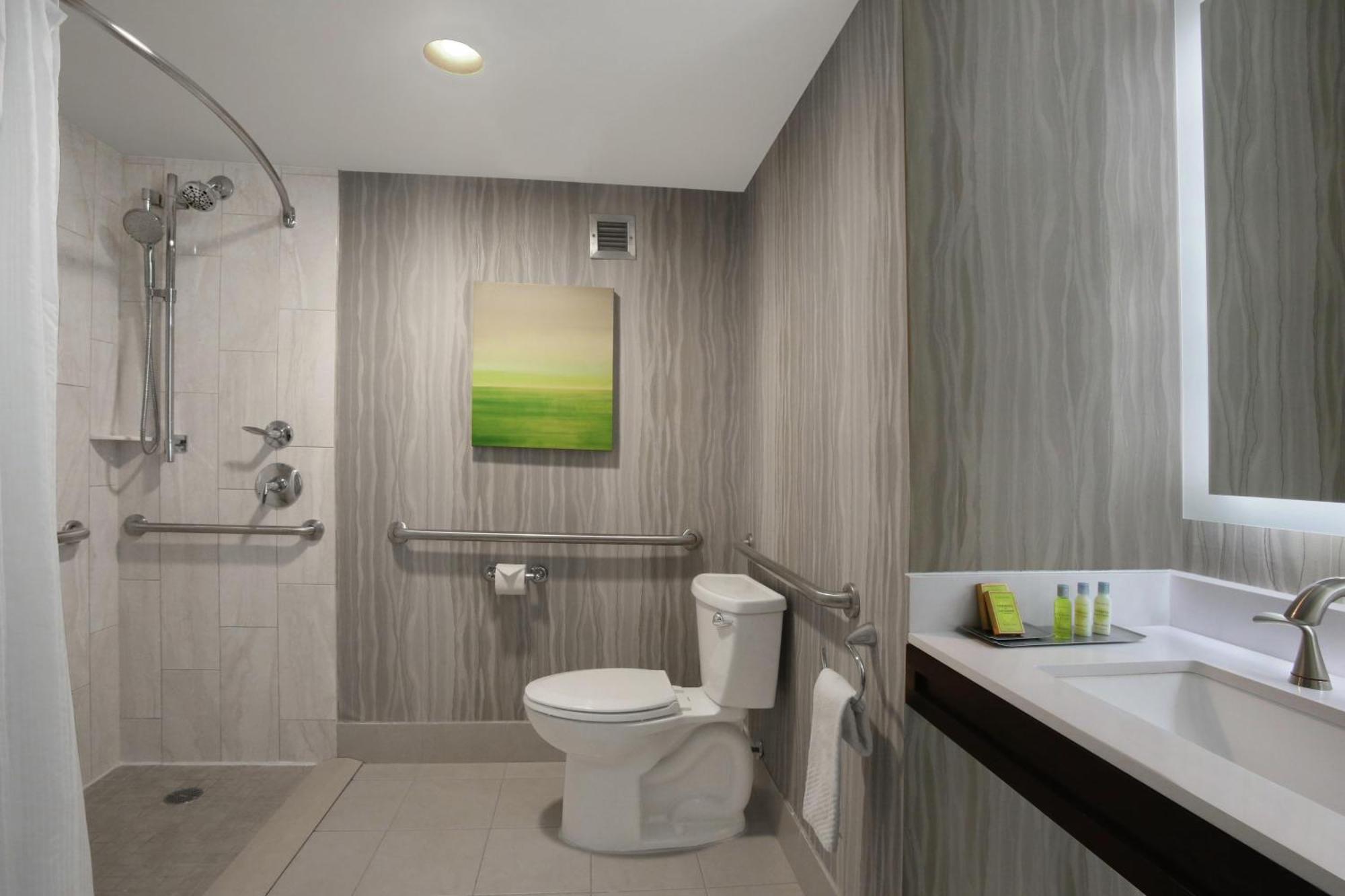 Chambre Lit King-Size avec Douche Accessible aux Fauteuils Roulants - Accès aux Personnes à Mobilité Réduite/Non-Fumeurs