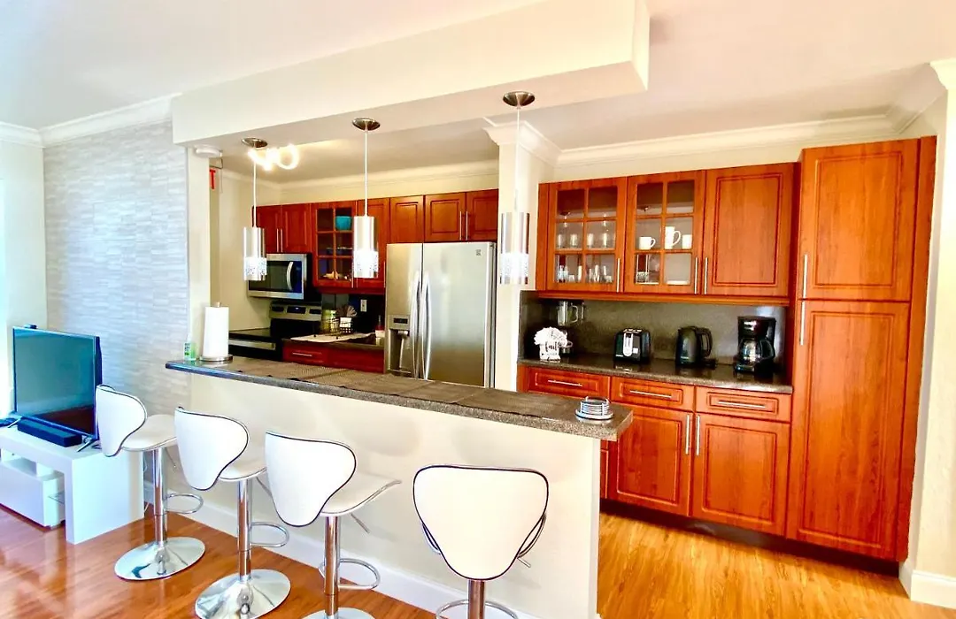 Deluxe Waterfront One Bedroom Apartment With Miami Skyline View, Free Parking 5 Mins Drive To Miami Beach-1