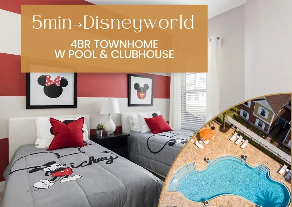 Fantastic Townhome 5Min Disneyworld 134-1
