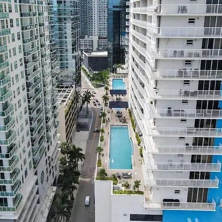 Located In Brickell, With A Balcony, Pool, Free Parking, Miami Views-2