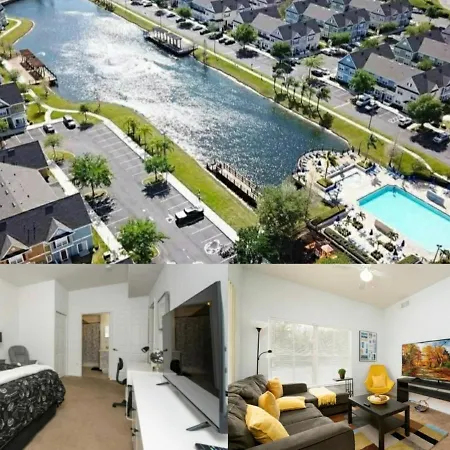 Pet Friendly House In Resort Style Condo Near Disney, 4 Pools, Hot Tub & Gym-3