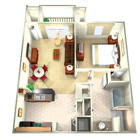 Amazing 1 Bedroom Resort 2 Miles From Universal-2